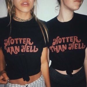 Brandy Melville Rare Hotter Than Hell Top